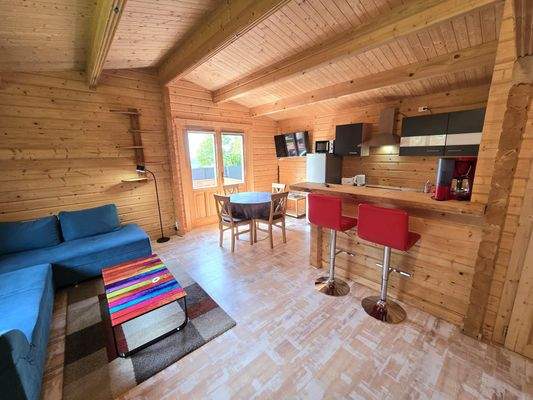Wohn- Essbereich - Blockhütte