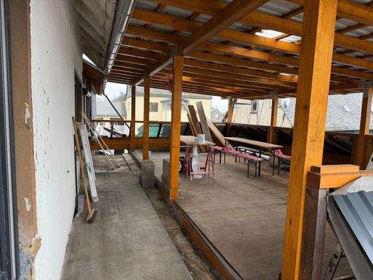 Blick auf die Terrasse