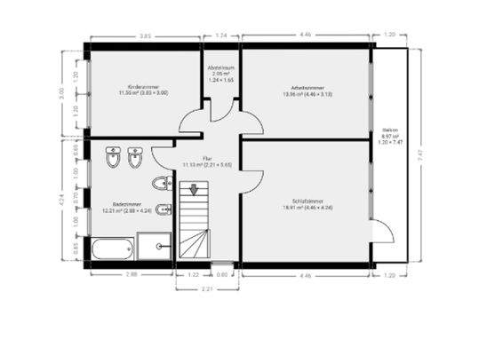 Grundriss Skizze 1.OG