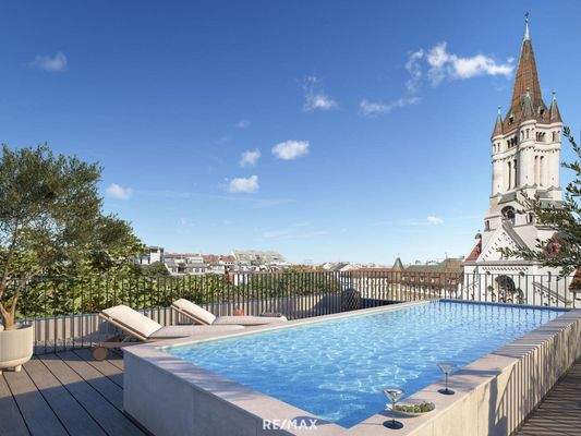 Poolaussicht_Penthouse_Visualisierung