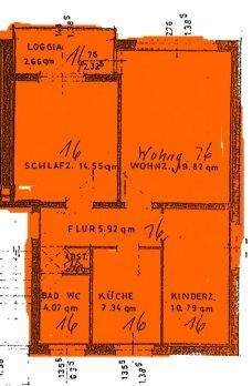 Grundriss Wohnung