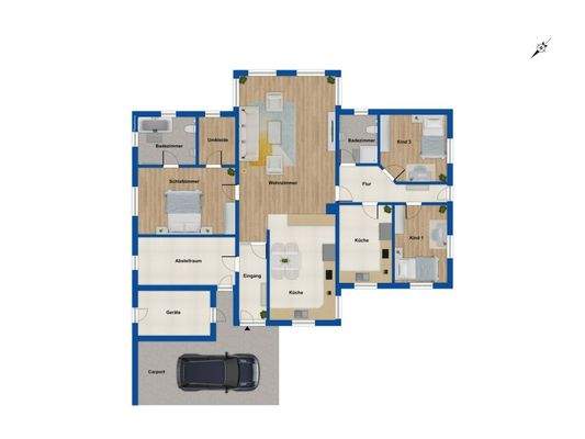 Grundriss Wohnhaus EG