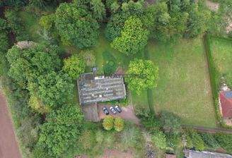 Grundstück Draufsicht Markiert