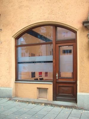 Ladenbüro von außen