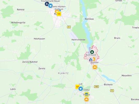 Einkaufsmöglichkeiten