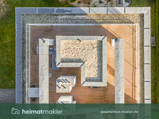 Draufsicht Dachterrasse