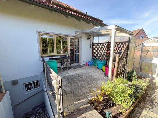 Terrasse der Einliegerwohnung