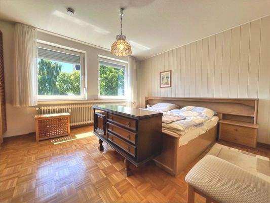 Das Schlafzimmer vermittelt Geborgenheit