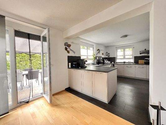 Küche-Wohnen-Freisitz: Eine Einheit....