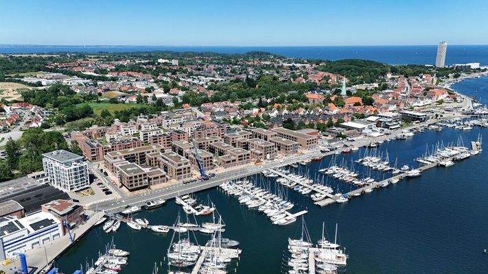 Drohnenaufnahme Hafen 