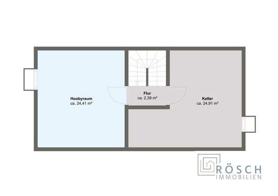 Grundrissplan Keller