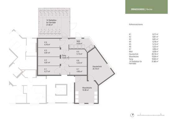 Grundriss Funktionsräume im EG