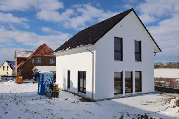 Südostansicht des neu errichteten Wohnhauses