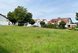 Blick vom Baugrundstück