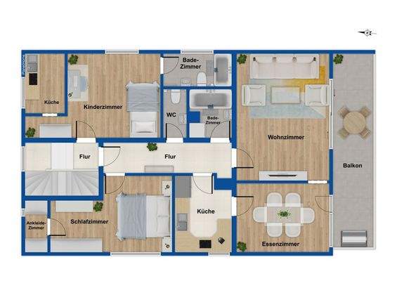 Grundriss 1 Obergeschoss