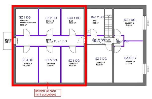 Grundriss Dachgeschoss