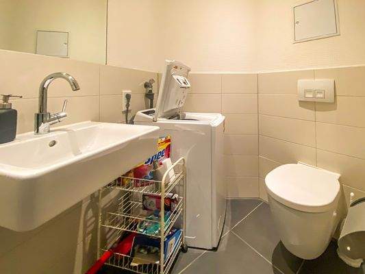 Gäste-WC mit WM-Anschluss