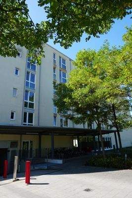 Der Eingangsbereich im Norden der Anlage 