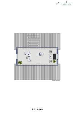 Grundriss Spitzboden
