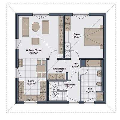 Grundriss Obergeschoss