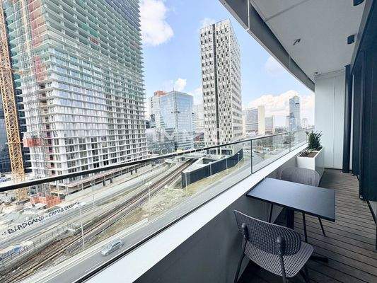 Balkon Richtung Uno-City