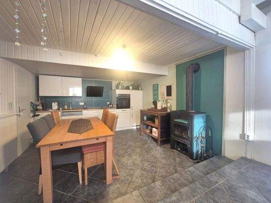 Küche im Wintergarten