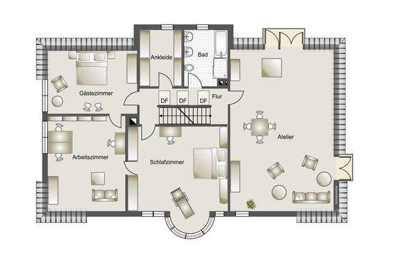 Grundriss Obergeschoss