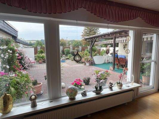 Blick aus Wohnzimmer