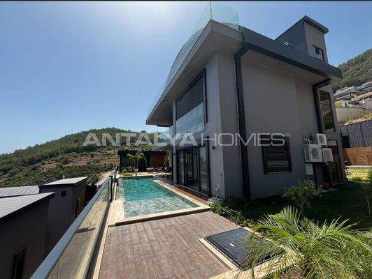 Panoramic Sea View Smart Villas in Alanya Tepe