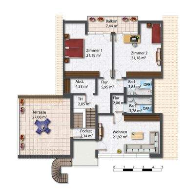 Grundriss Dachgeschoss