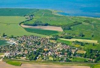 Rambin Luftbildaufnahme Boddennähe