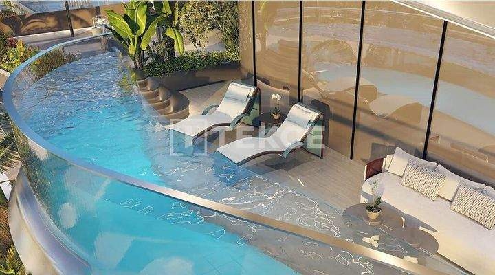 Luxury Apartments with Pools in Jumeirah Village Triangle in Dubai