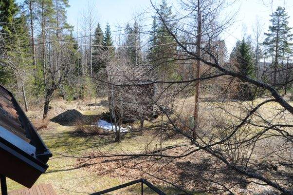 Aussicht vom Balkon zum Gästehaus