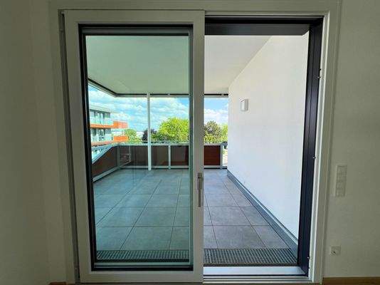 Ausblick auf Terrasse