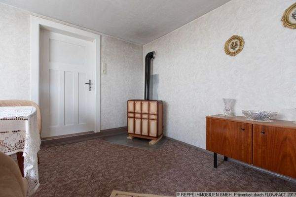 Öl-Ofen im Wohnzimmer