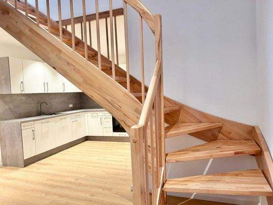 Aufgang in das Obergeschoß