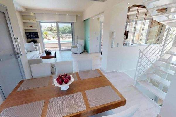 Kreta, Tsifliki: Umweltfreundliche Villa mit Pool, Garten und Whirlpool bei Elounda zu verkaufen