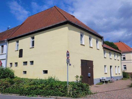 Seitenansicht des Hauses