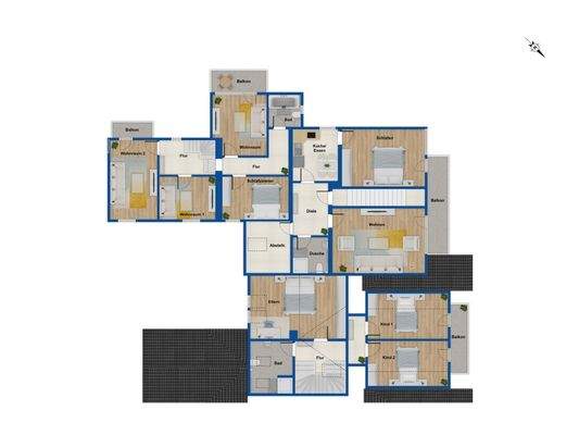 Grundriss Obergeschoss
