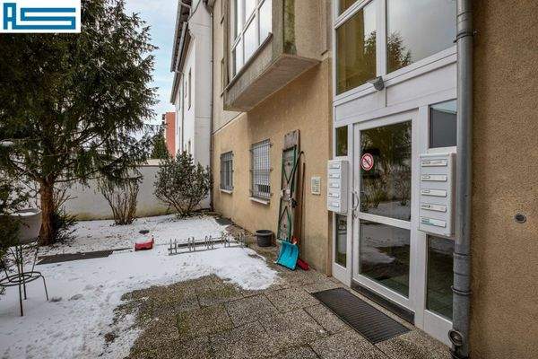 Blick auf die Einheit vom Innenhof