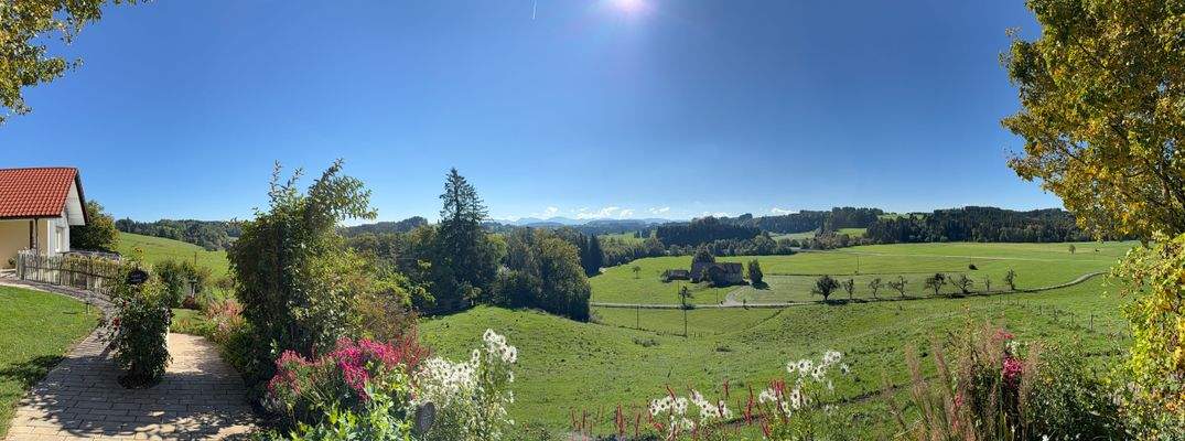 Alpenblick vom Grundstück