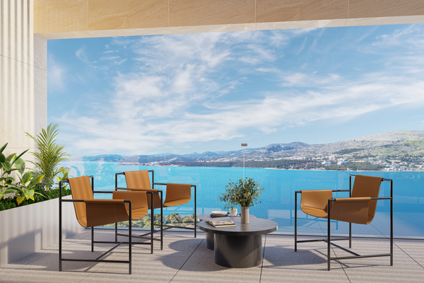 Balkon mit Meerblick