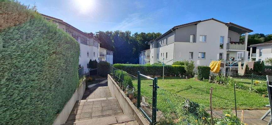 Blick in die Wohnanlage