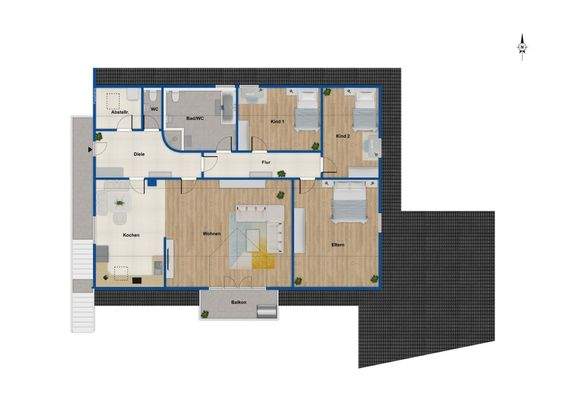 Grundriss Dachgeschoss