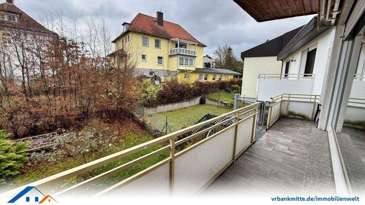 Balkon mit Zugang zum Garten