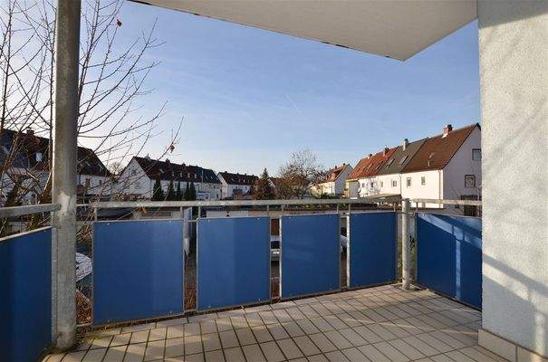 Balkon in West-Ausrichtung