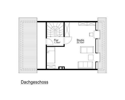 Grundriss Dachgeschoß