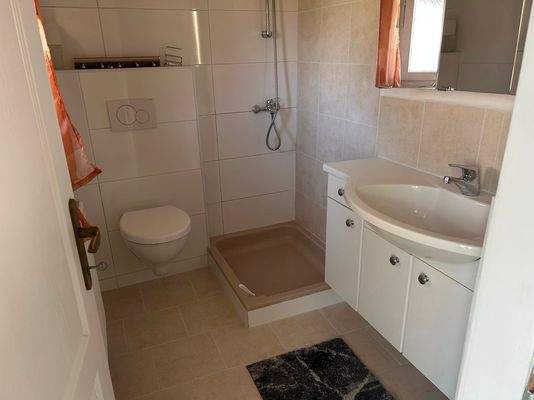 Dusche und WC im EG