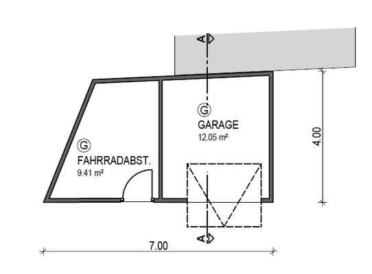 Grundriss Garage