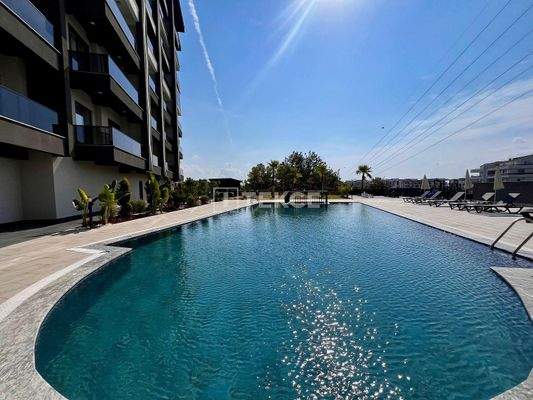 Stylish and Furnished Flat with Sea View in Alanya Avsallar